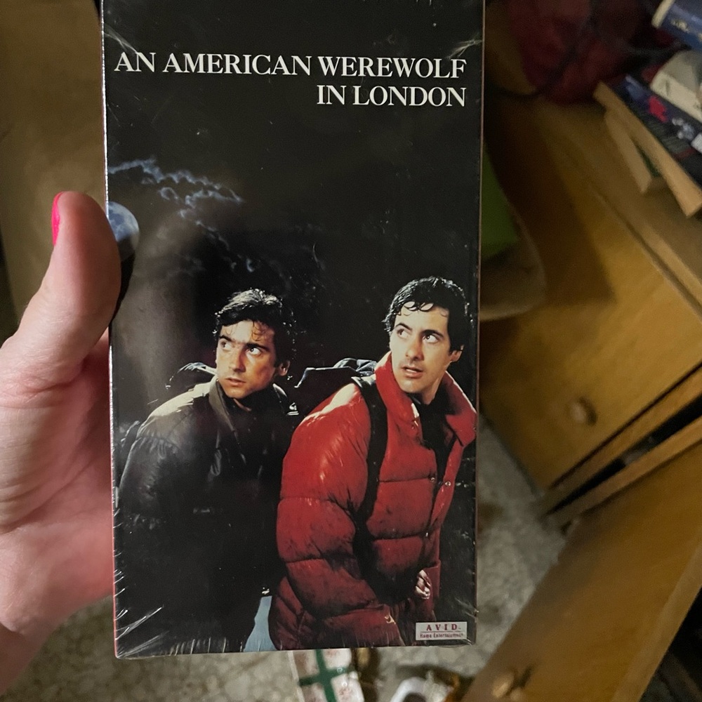 Vintage sealed VHS Tape An American Werewolf in London